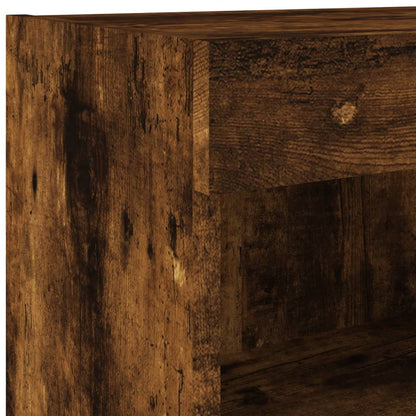 vidaXL 8 Piece TV Wall Units with LED Smoked Oak Engineered Wood