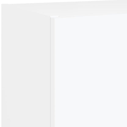 vidaXL 4 Piece TV Wall Units with LED White Engineered Wood