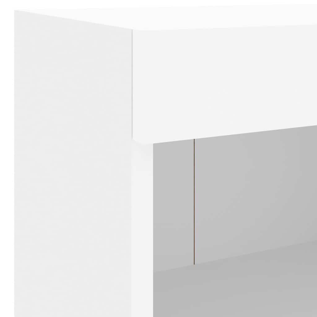vidaXL 8 Piece TV Wall Units with LED White Engineered Wood