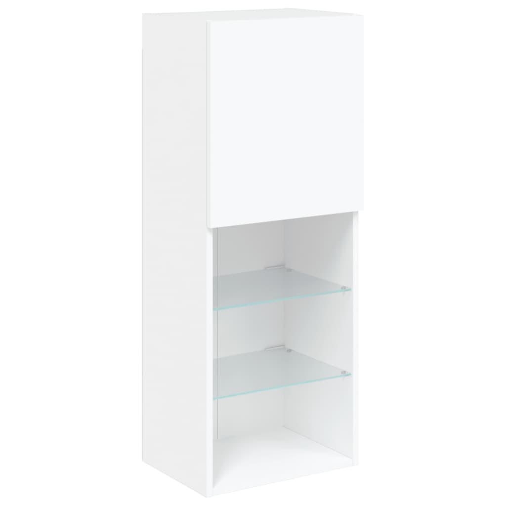 vidaXL 5 Piece TV Wall Units with LED White Engineered Wood