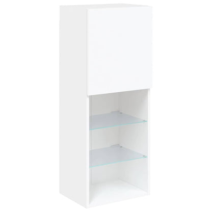 vidaXL 5 Piece TV Wall Units with LED White Engineered Wood