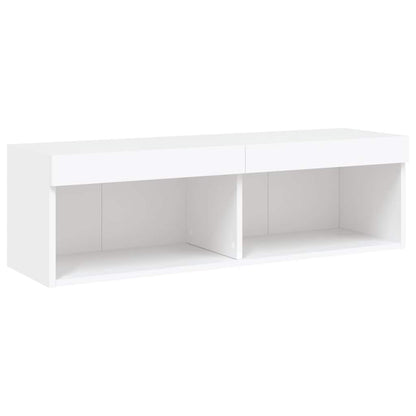 vidaXL 5 Piece TV Wall Units with LED White Engineered Wood