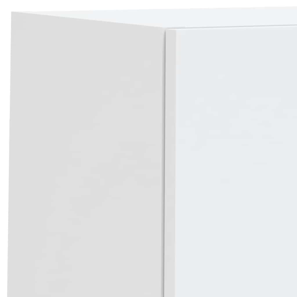 vidaXL 6 Piece TV Wall Units with LED White Engineered Wood