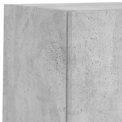 vidaXL 6 Piece TV Wall Units with LED Concrete Grey Engineered Wood