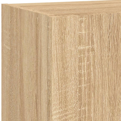 vidaXL 5 Piece TV Wall Units with LED Sonoma Oak Engineered Wood