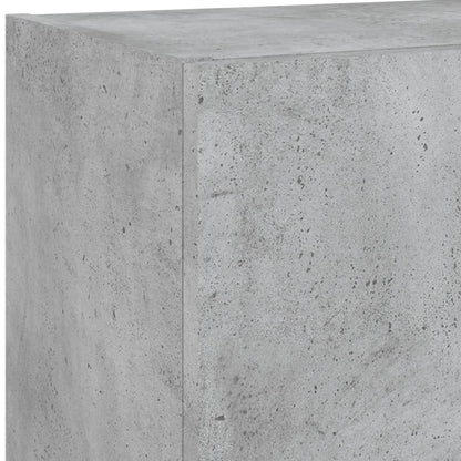 vidaXL 5 Piece TV Wall Units with LED Concrete Grey Engineered Wood