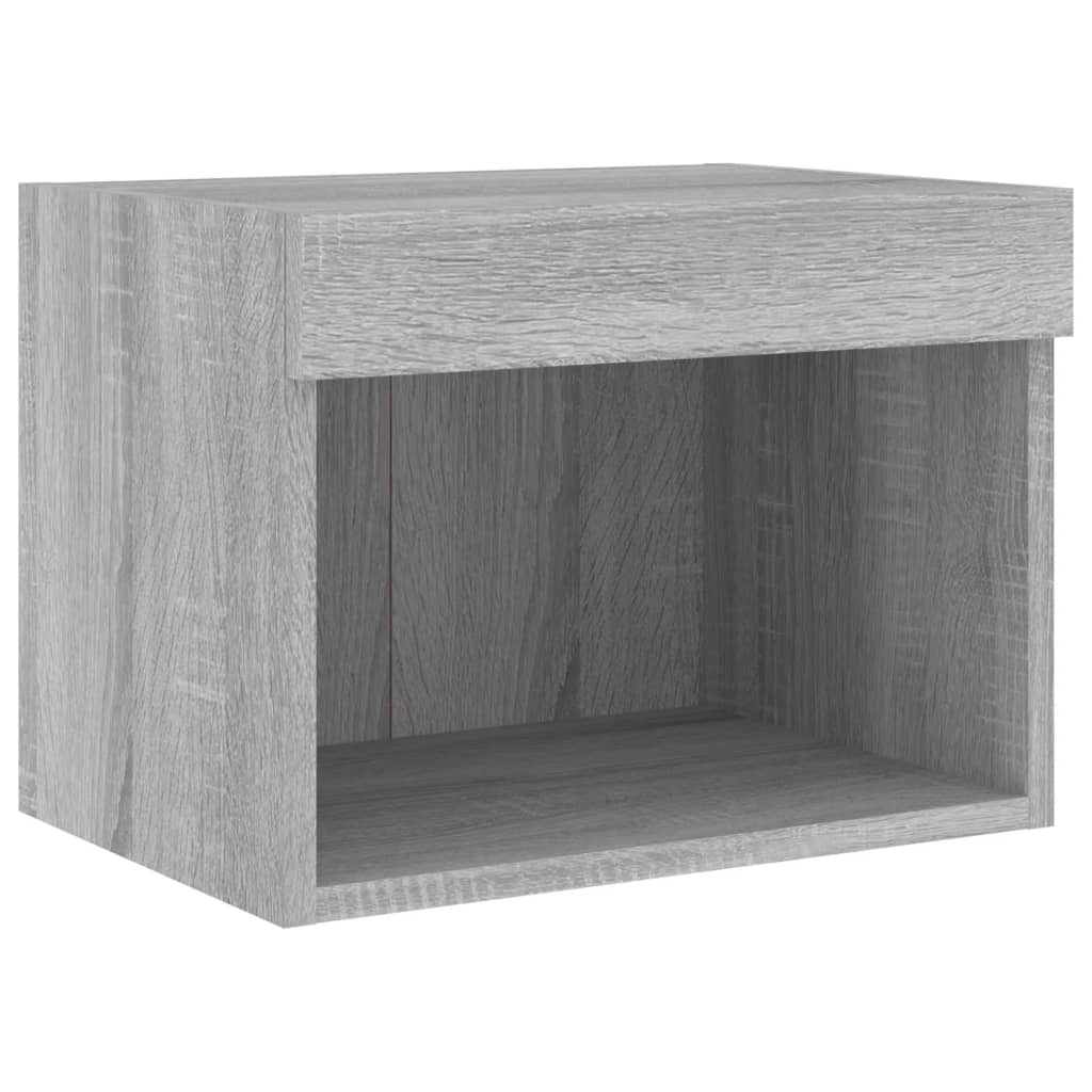 vidaXL 5 Piece TV Wall Units with LED Grey Sonoma Engineered Wood