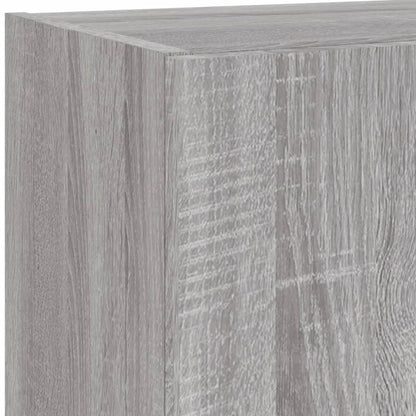 vidaXL 5 Piece TV Wall Units with LED Grey Sonoma Engineered Wood