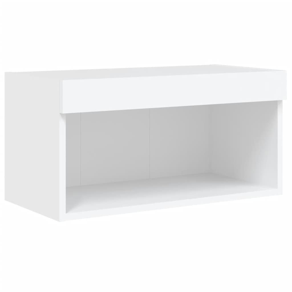 vidaXL 6 Piece TV Wall Units with LED White Engineered Wood