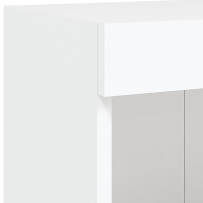 vidaXL 6 Piece TV Wall Units with LED White Engineered Wood
