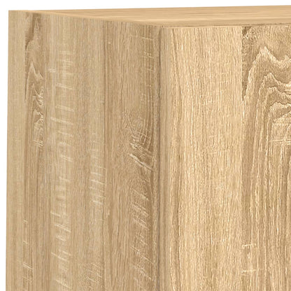 vidaXL 6 Piece TV Wall Units with LED Sonoma Oak Engineered Wood