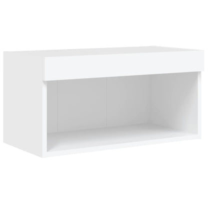 vidaXL 5 Piece TV Wall Units with LED White Engineered Wood
