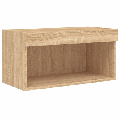 vidaXL 5 Piece TV Wall Units with LED Sonoma Oak Engineered Wood