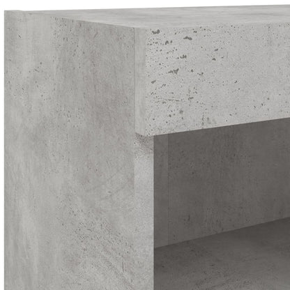 vidaXL 5 Piece TV Wall Units with LED Concrete Grey Engineered Wood