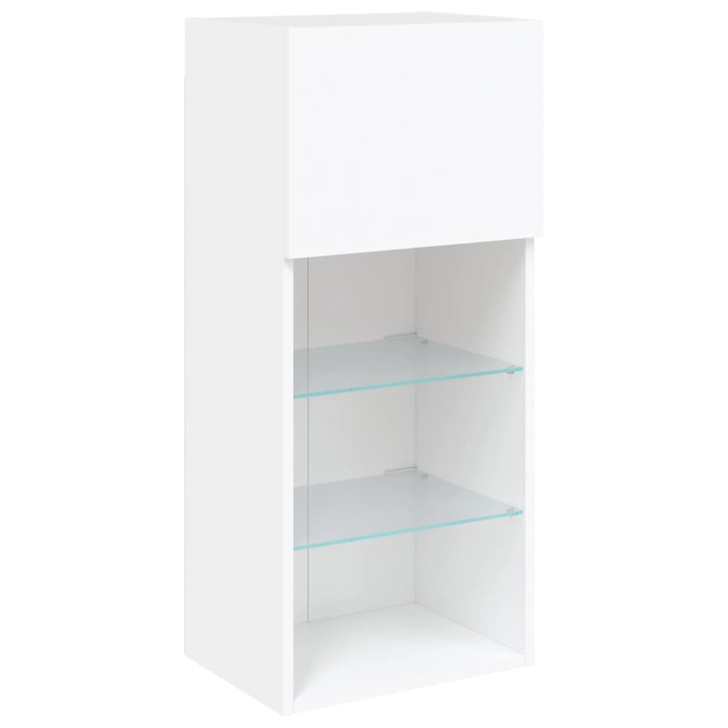 vidaXL 5 Piece TV Wall Units with LED White Engineered Wood