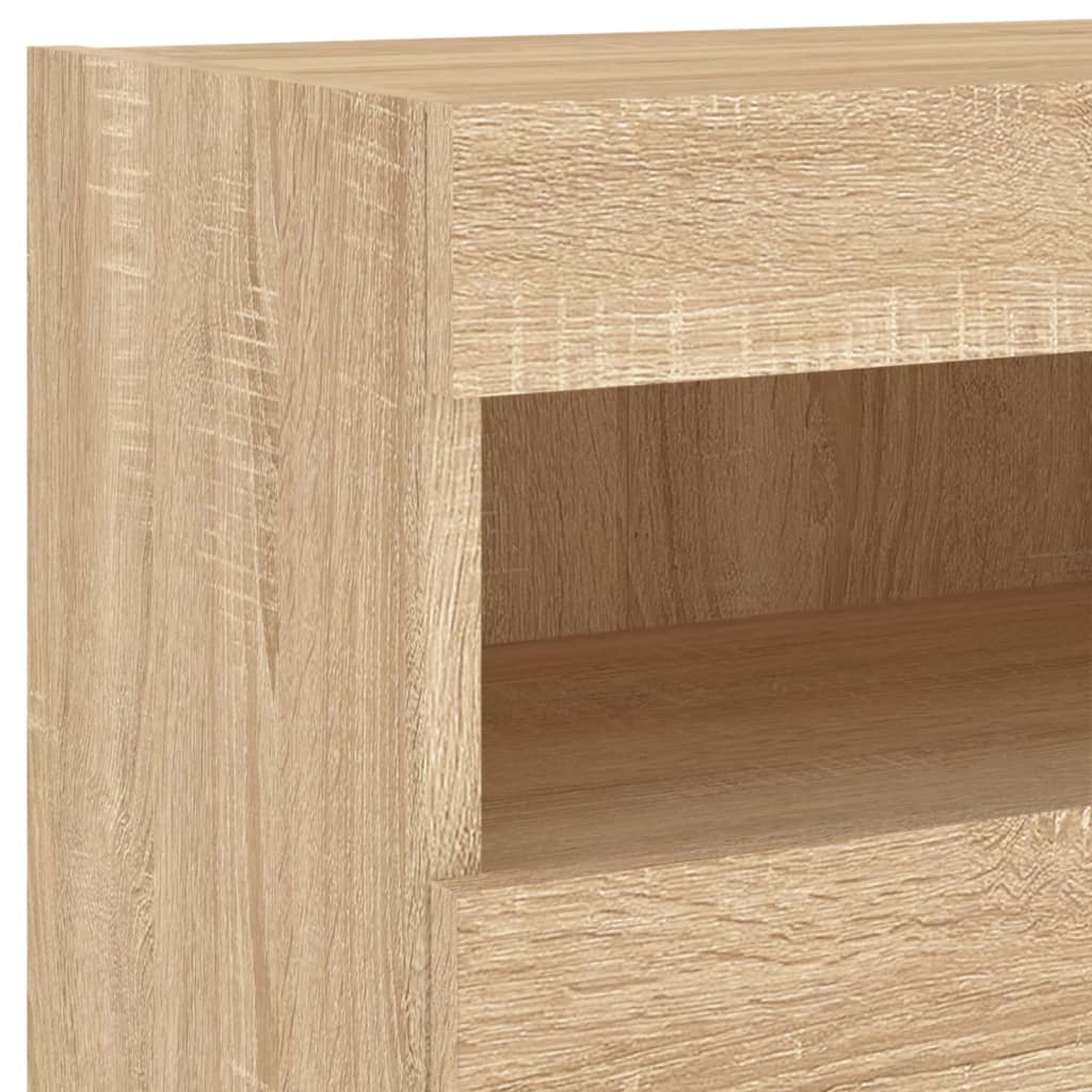vidaXL 5 Piece TV Wall Units with LED Sonoma Oak Engineered Wood