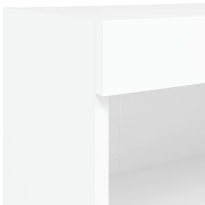 vidaXL 6 Piece TV Wall Cabinet Set with LED Lights White