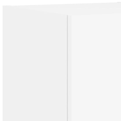 vidaXL 3 Piece TV Wall Cabinets with LED Lights White