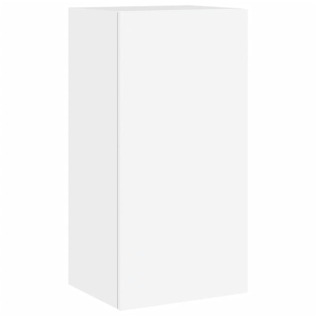 vidaXL 4 Piece TV Wall Cabinets with LED Lights White