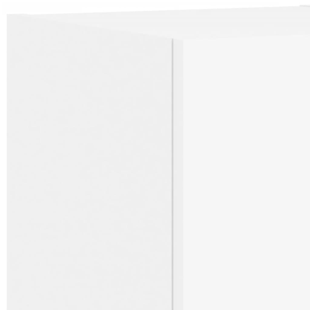 vidaXL 4 Piece TV Wall Cabinets with LED Lights White