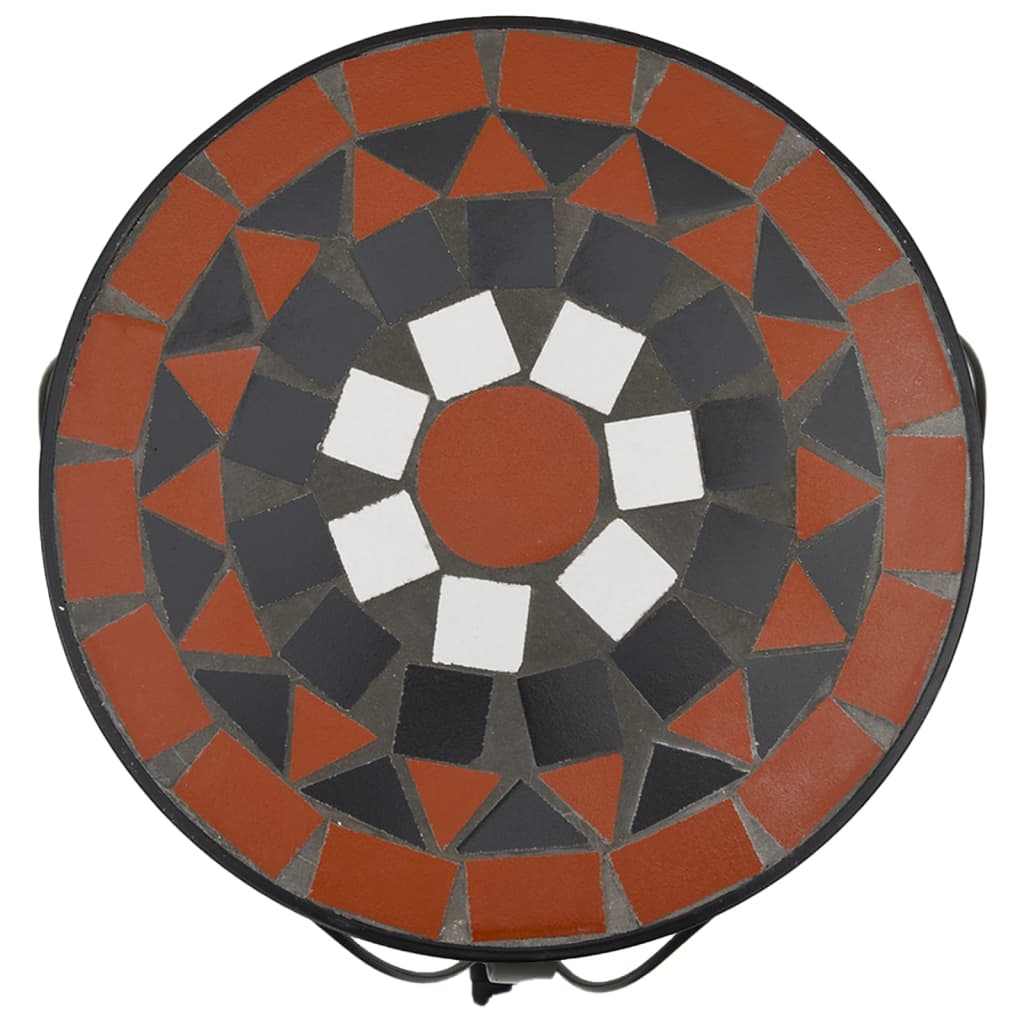vidaXL Plant Stands 3 pcs Terracotta and White Ceramic