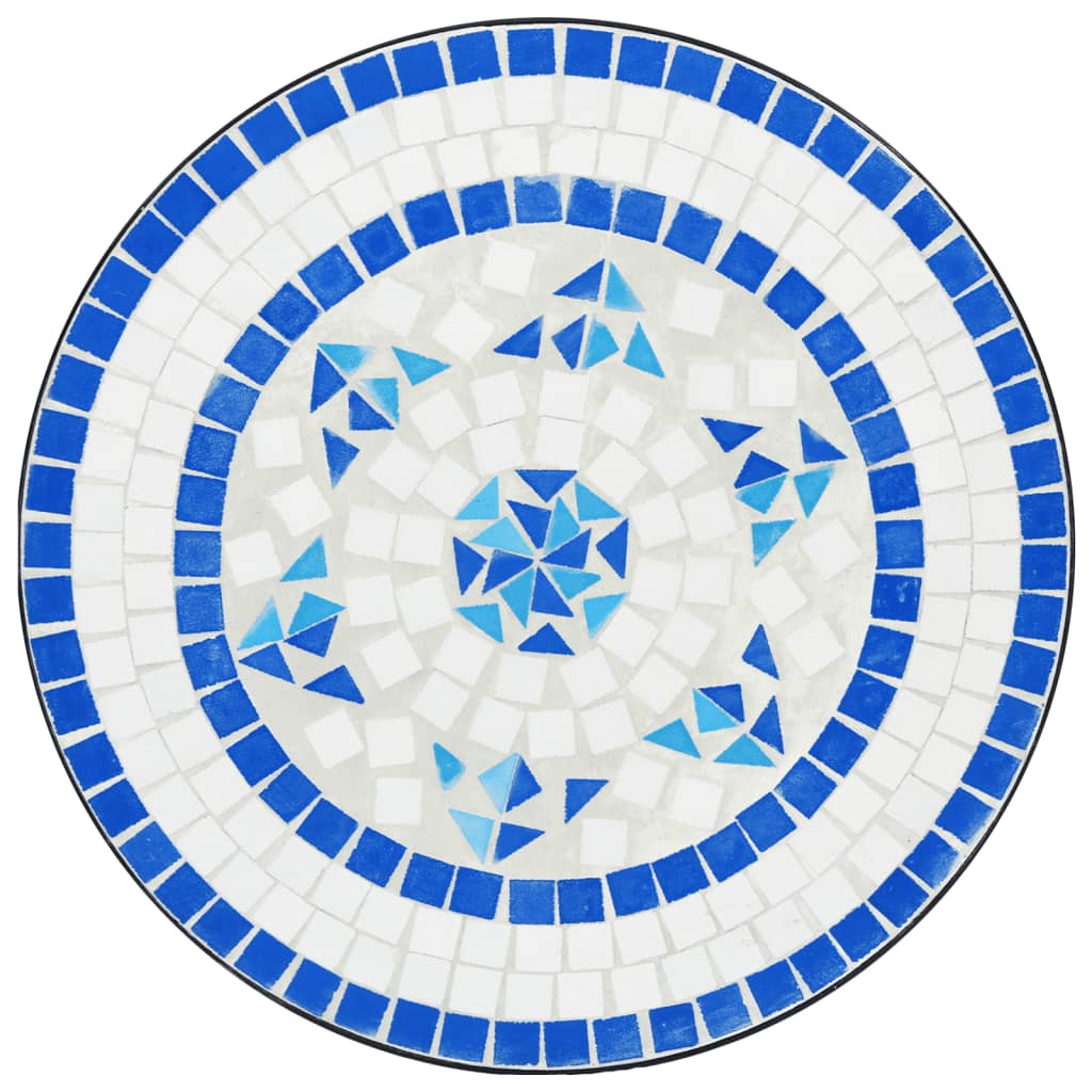 vidaXL Mosaic Bistro Table Blue Ø50x70 cm Ceramic