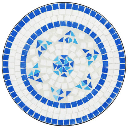 vidaXL Mosaic Bistro Table Blue Ø50x70 cm Ceramic