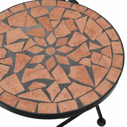 vidaXL Bistro Chairs Foldable 2 pcs Terracotta Ceramic