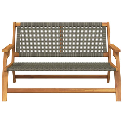 vidaXL Garden Furniture Grey 122 x 78 x 73 cm Solid Acacia Wood