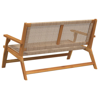 vidaXL Garden Furniture Beige 122 x 78 x 73 cm Solid Acacia Wood