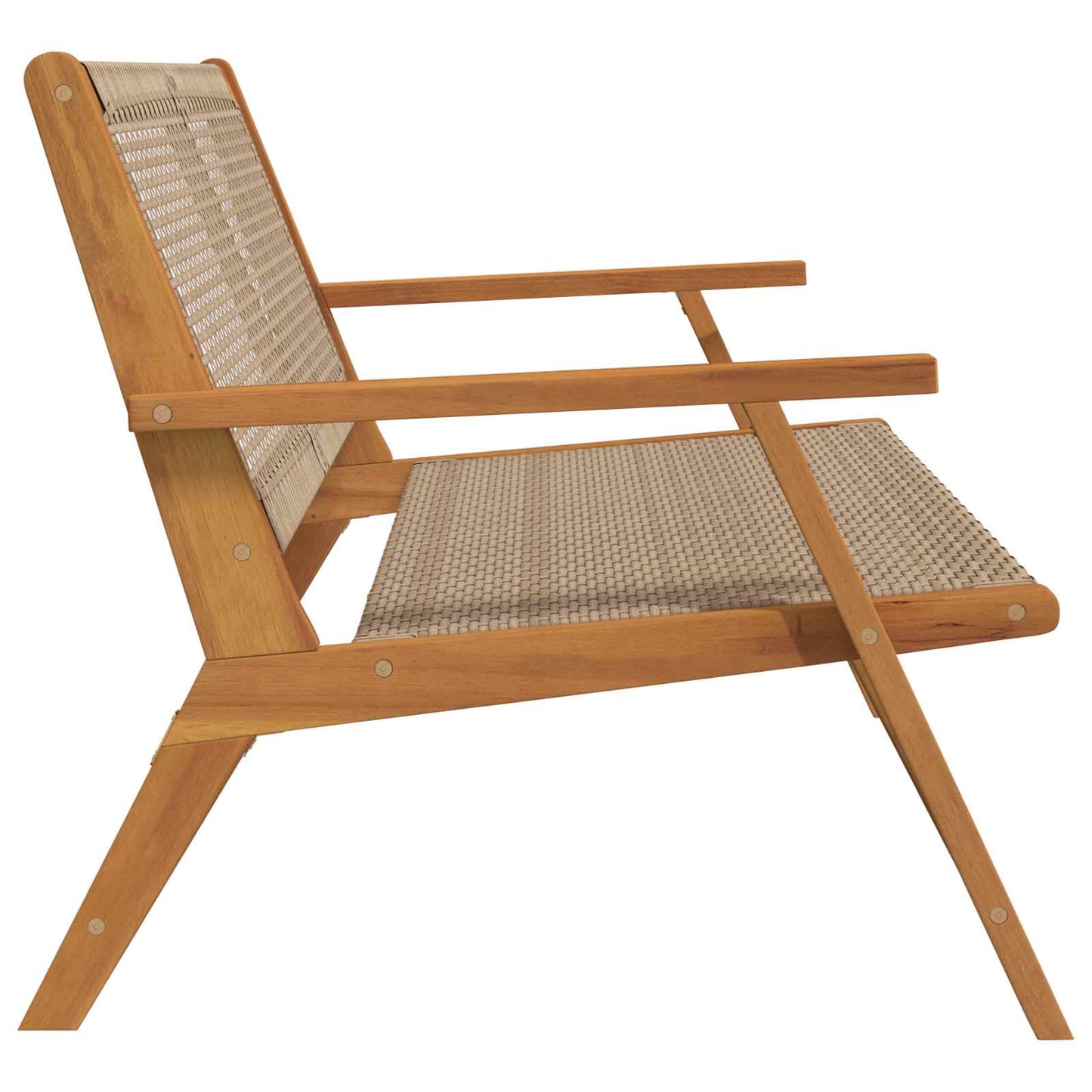 vidaXL Garden Furniture Beige 122 x 78 x 73 cm Solid Acacia Wood