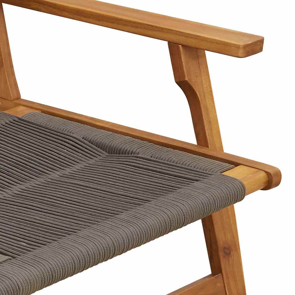 vidaXL Garden Furniture Grey 122 x 76 x 73 cm Solid Acacia Wood
