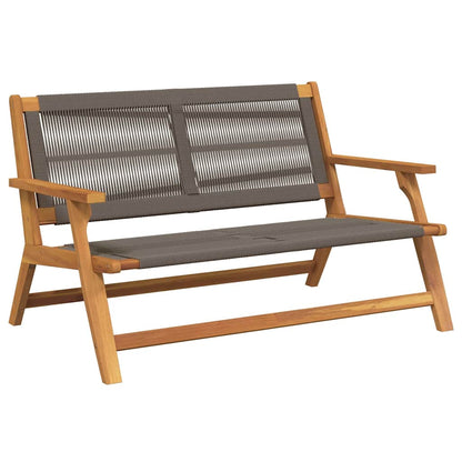 vidaXL Garden Furniture Grey 122 x 76 x 73 cm Solid Acacia Wood