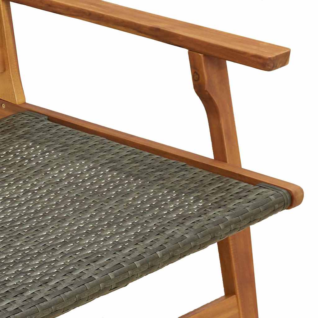 vidaXL Garden Furniture 2 pcs Grey 67 x 78 x 73 cm Solid Acacia Wood