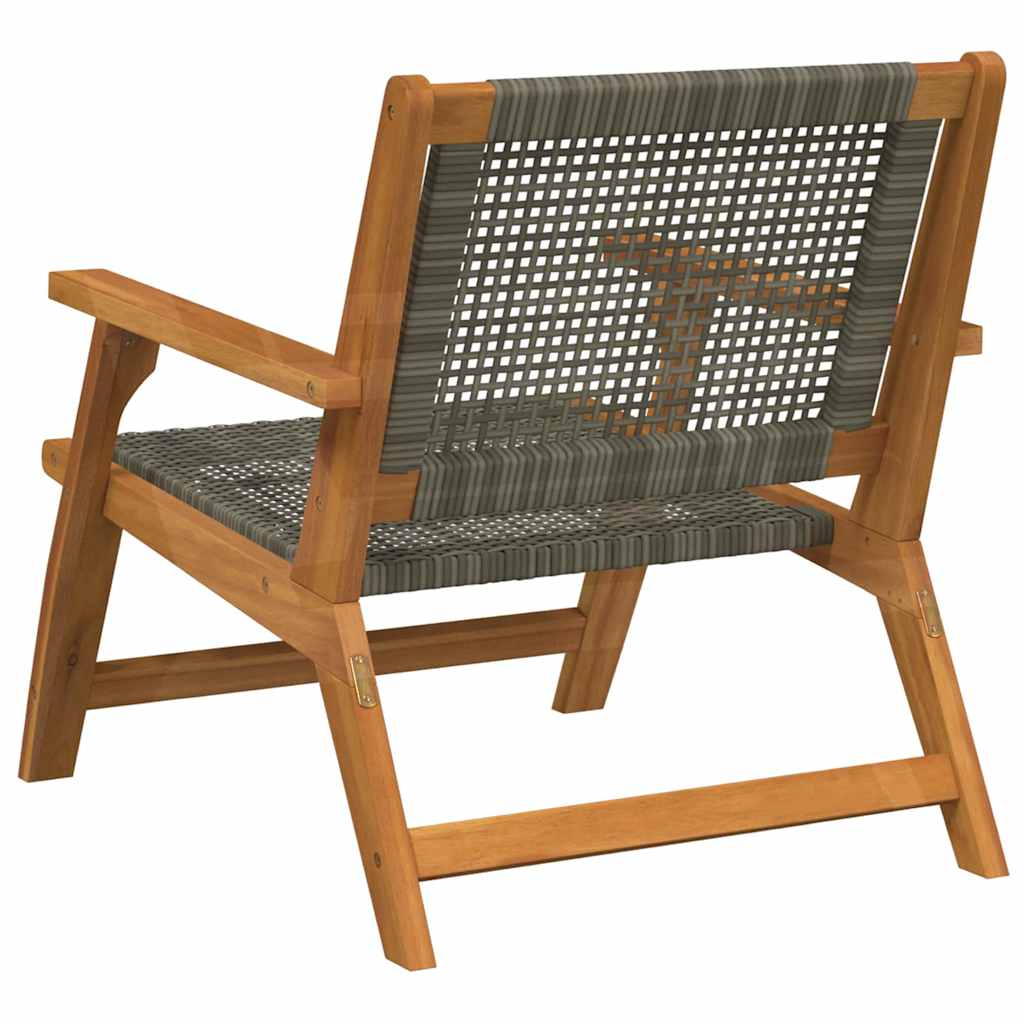 vidaXL Garden Furniture 2 pcs Grey 67 x 78 x 73 cm Solid Acacia Wood