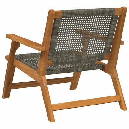 vidaXL Garden Furniture 2 pcs Grey 67 x 78 x 73 cm Solid Acacia Wood