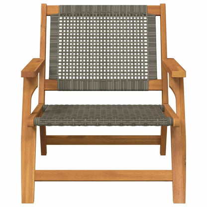 vidaXL Garden Furniture 2 pcs Grey 67 x 78 x 73 cm Solid Acacia Wood