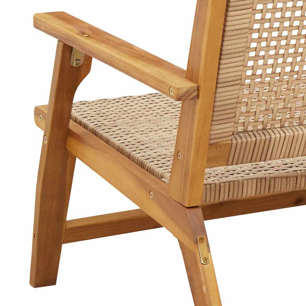 vidaXL Garden Furniture 2 pcs Beige 67 x 78 x 73 cm Solid Acacia Wood