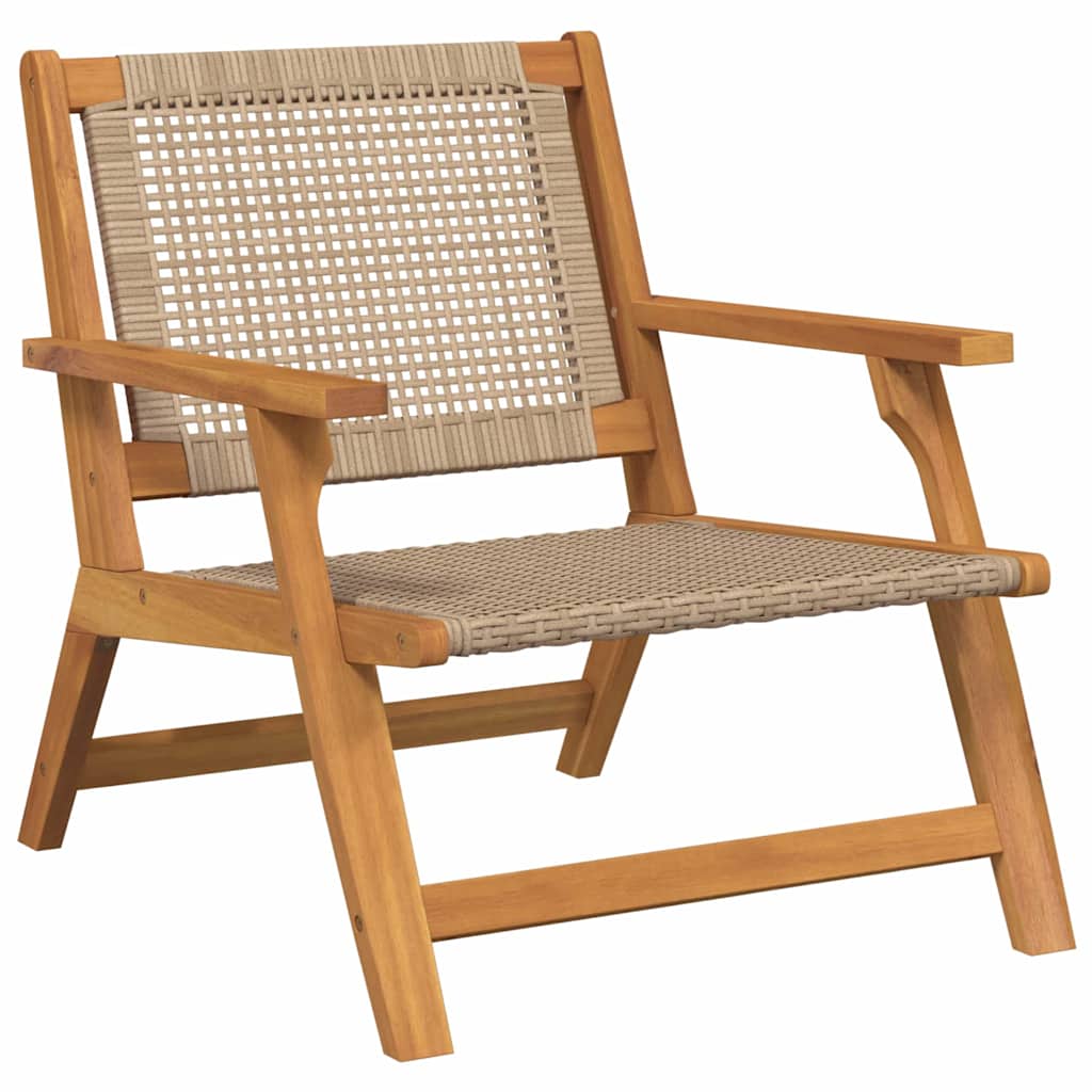 vidaXL Garden Furniture 2 pcs Beige 67 x 78 x 73 cm Solid Acacia Wood