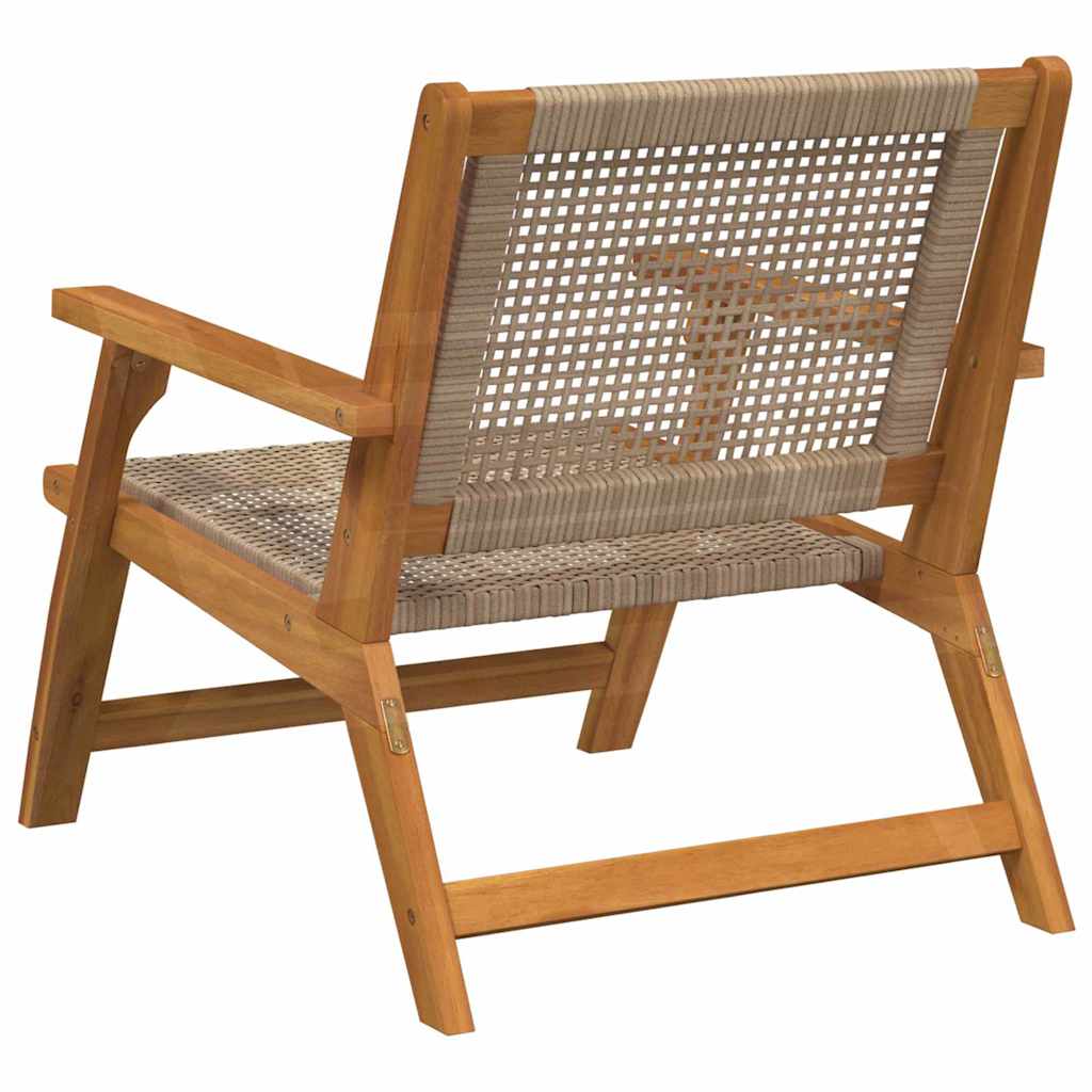 vidaXL Garden Furniture 2 pcs Beige 67 x 78 x 73 cm Solid Acacia Wood