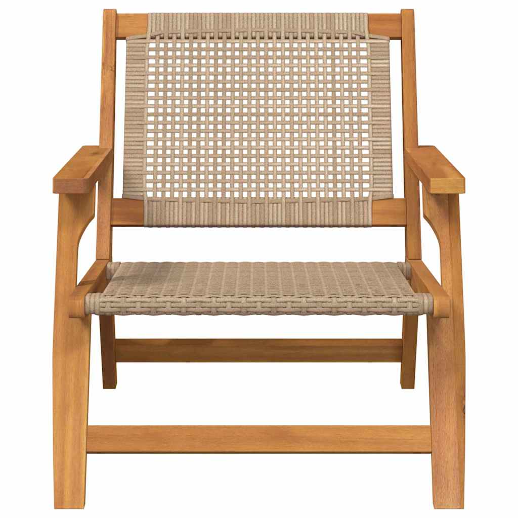 vidaXL Garden Furniture 2 pcs Beige 67 x 78 x 73 cm Solid Acacia Wood