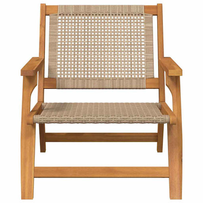 vidaXL Garden Furniture 2 pcs Beige 67 x 78 x 73 cm Solid Acacia Wood