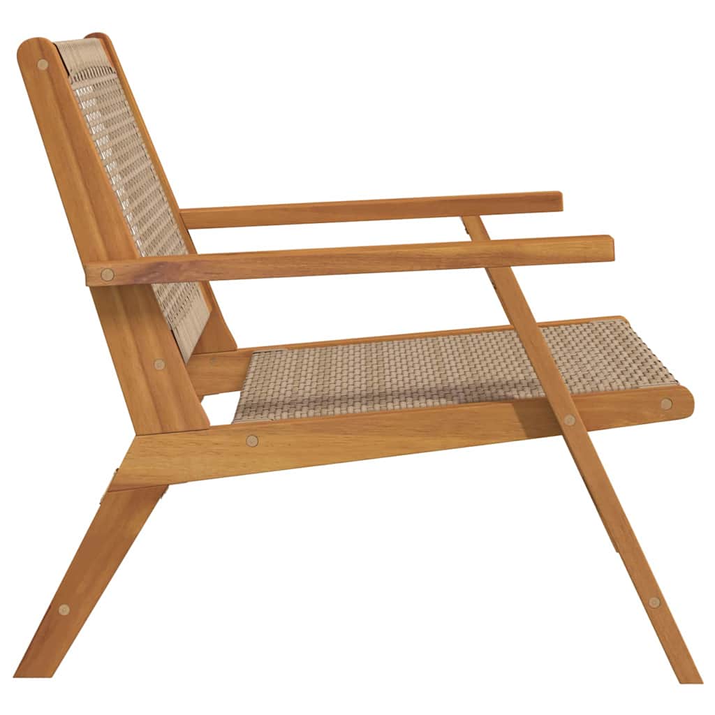 vidaXL Garden Furniture 2 pcs Beige 67 x 78 x 73 cm Solid Acacia Wood