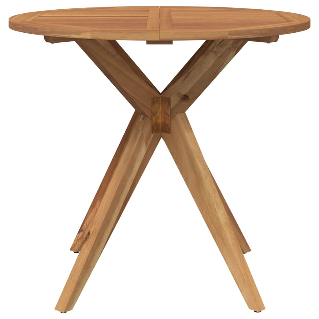 vidaXL Garden Table Round Ø85x75 cm Solid Wood Acacia