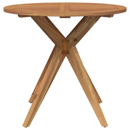 vidaXL Garden Table Round Ø85x75 cm Solid Wood Acacia