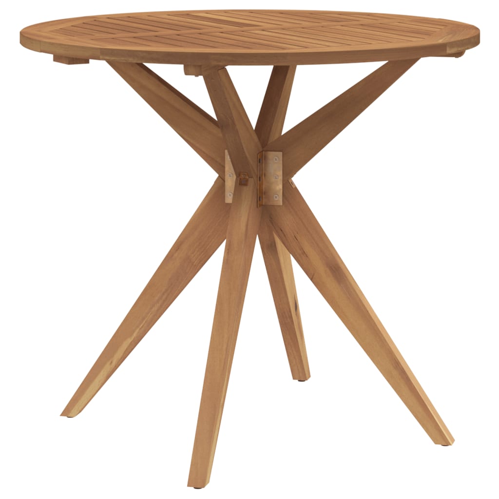 vidaXL Garden Table Round Ø85x75 cm Solid Wood Acacia