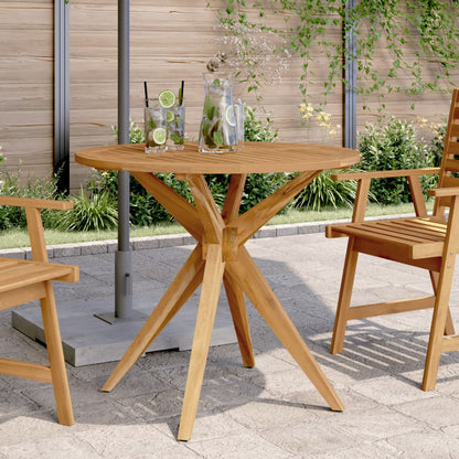 vidaXL Garden Table Round Ø85x75 cm Solid Wood Acacia