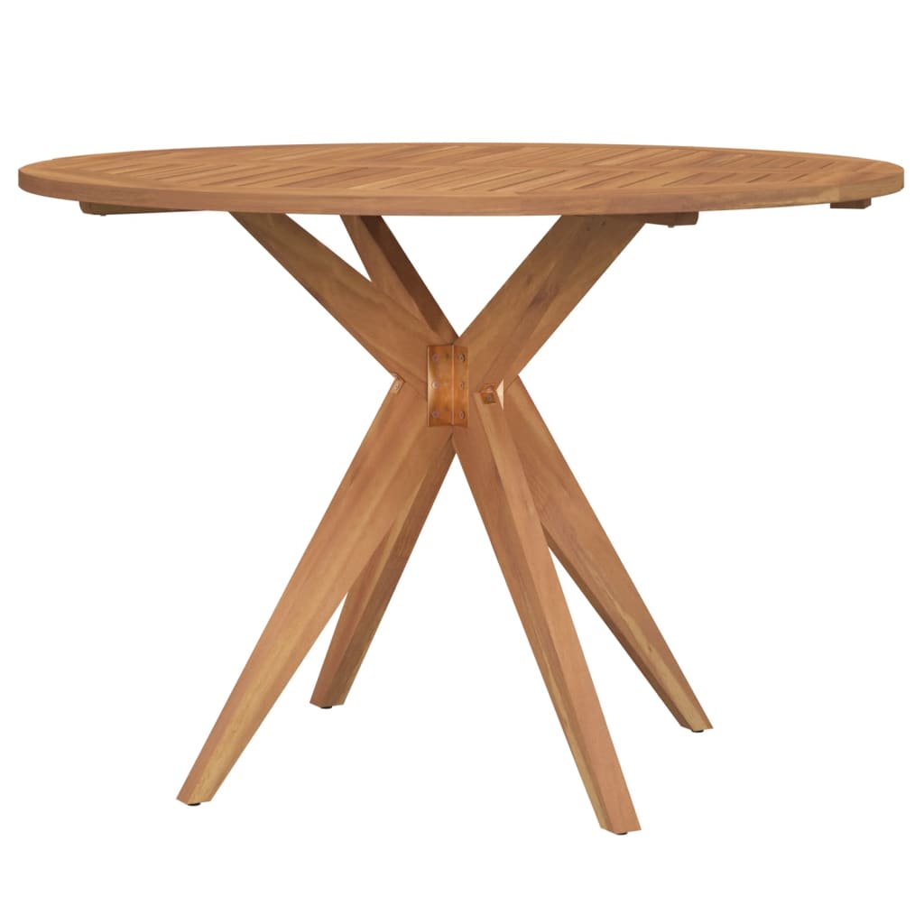 vidaXL Garden Table Round Ø110x75 cm Solid Wood Acacia