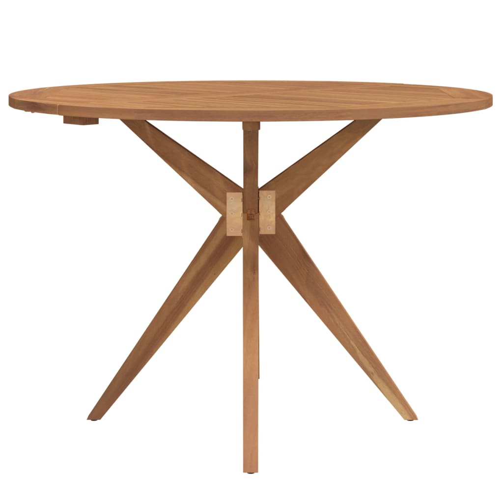 vidaXL Garden Table Round Ø110x75 cm Solid Wood Acacia