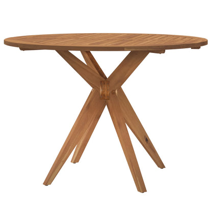 vidaXL Garden Table Round Ø110x75 cm Solid Wood Acacia